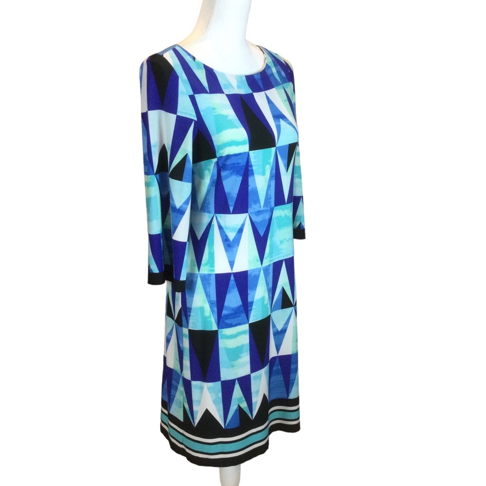 Eliza J Geometric Design Pullover Dress Size 4